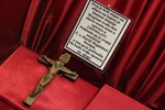 Križ s oltara na kojem je Stepinac svakodnevno slavio misu u Lepoglavi.